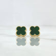 Topos Trebol VCyA 1.45gr / 8.8mm Resina Verde Oro Amarillo Nac.Esp. 18K ©