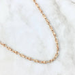 Cadena Rustica Espiga 11.3gr / 60cm / 4mm Diamantada Oro Rosa 18K ©