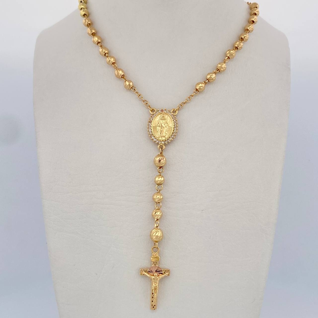 Rosario Virgen Milagrosa 14.35gr / 60cm / Oro 18K &