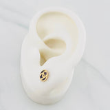 Topos Ola cruzada 0.85g / 6.9mm Oro Amarillo 18K