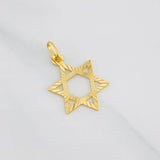 Dije Estrella de david 1.1g / 2.7cm Oro Amarillo 18K