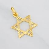 Dije Estrella de david 1.1g / 2.7cm Oro Amarillo 18K