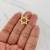 Dije Estrella de david 1.1g / 2.7cm Oro Amarillo 18K