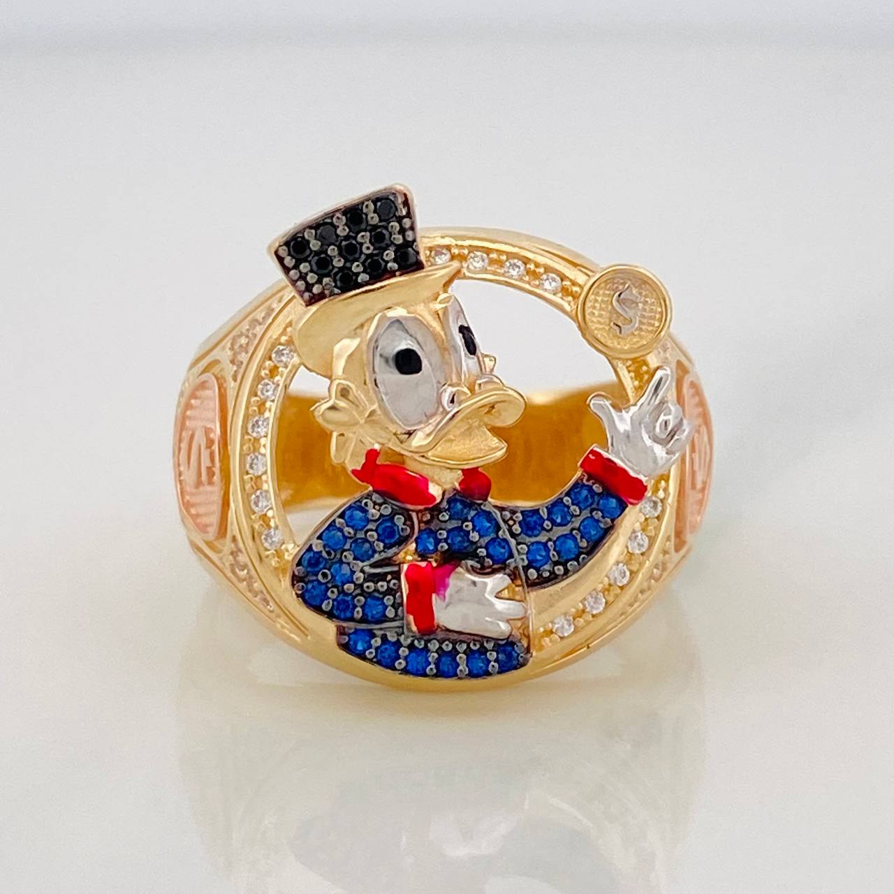 Anillo Pato Inspirado 10.75g / T11 Tres Oros 18K