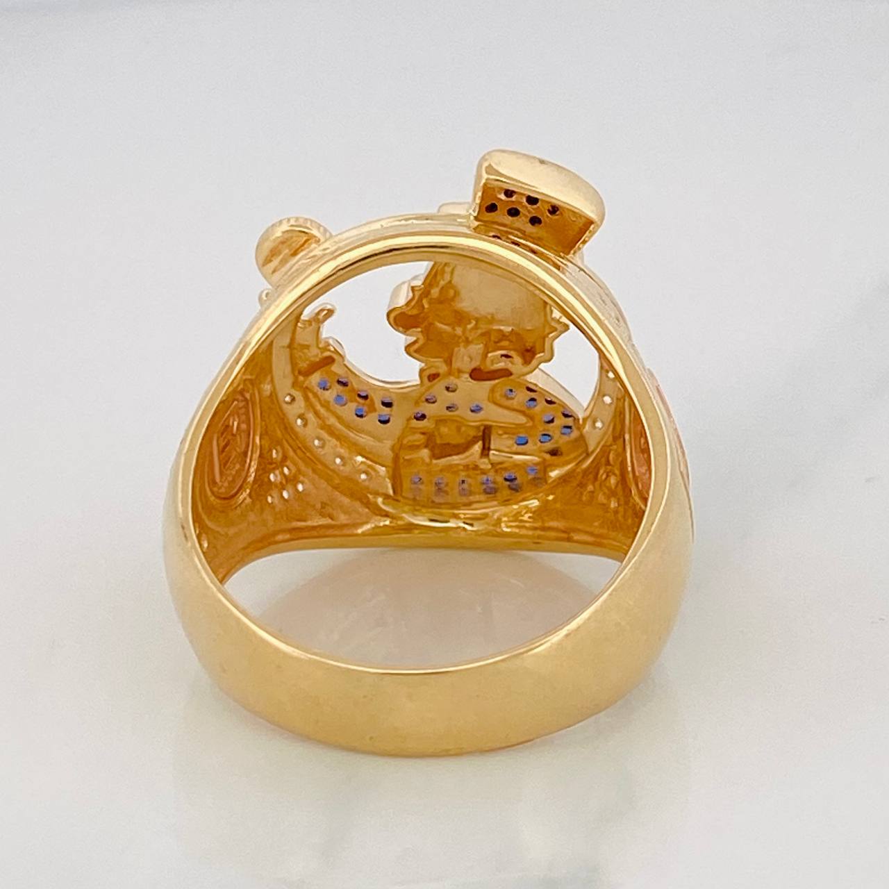 Anillo Pato Inspirado 10.75g / T11 Tres Oros 18K
