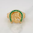 Anillo Herradura Caballo 13.45g / T8 1/2 Oro Amarillo 18K