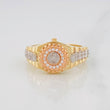 Anillo Corona Correa Movil 4.65g / T7 3/4 Tres Oros 18K