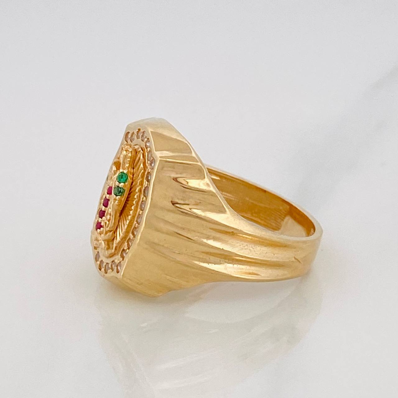 Anillo Virgen Guadalupe 6.3g / T6 3/4 Oro Amarillo 18K