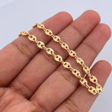 Pulso GC 2.8gr / 16.4cm / 4mm Diamantada Oro Amarillo 18K $