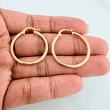 Candongas Lore 1.6 g / 2.7 cm Oro Amarillo 18K