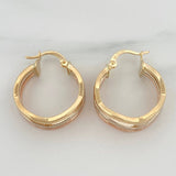 Candongas Aleja 2.8 g / 2.5 cm Tres Oros 18K