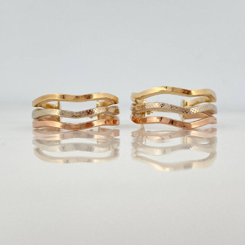 Candongas Aleja 2.8 g / 2.5 cm Tres Oros 18K