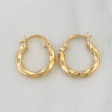 Candongas Kari 1.1 g / 1.5 cm Oro Amarillo 18K