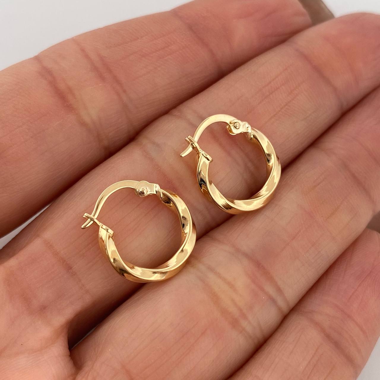Candongas Kari 1.1 g / 1.5 cm Oro Amarillo 18K