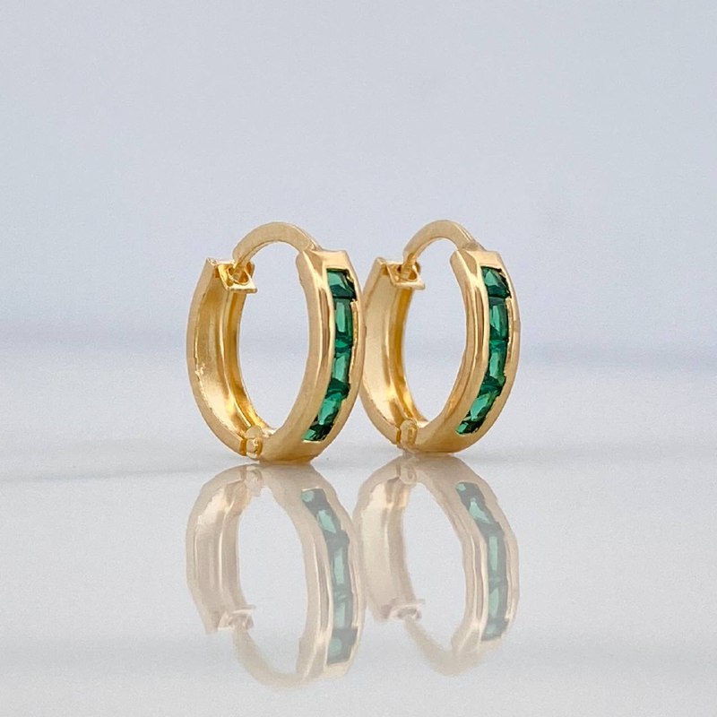 Candongas Carril 0.75 g / 1 cm Oro Amarillo 18K