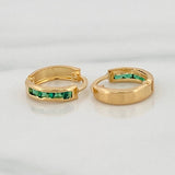 Candongas Carril 0.75 g / 1 cm Oro Amarillo 18K