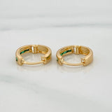 Candongas Carril 0.75 g / 1 cm Oro Amarillo 18K