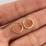 Candongas Carril 0.75 g / 1 cm Oro Amarillo 18K
