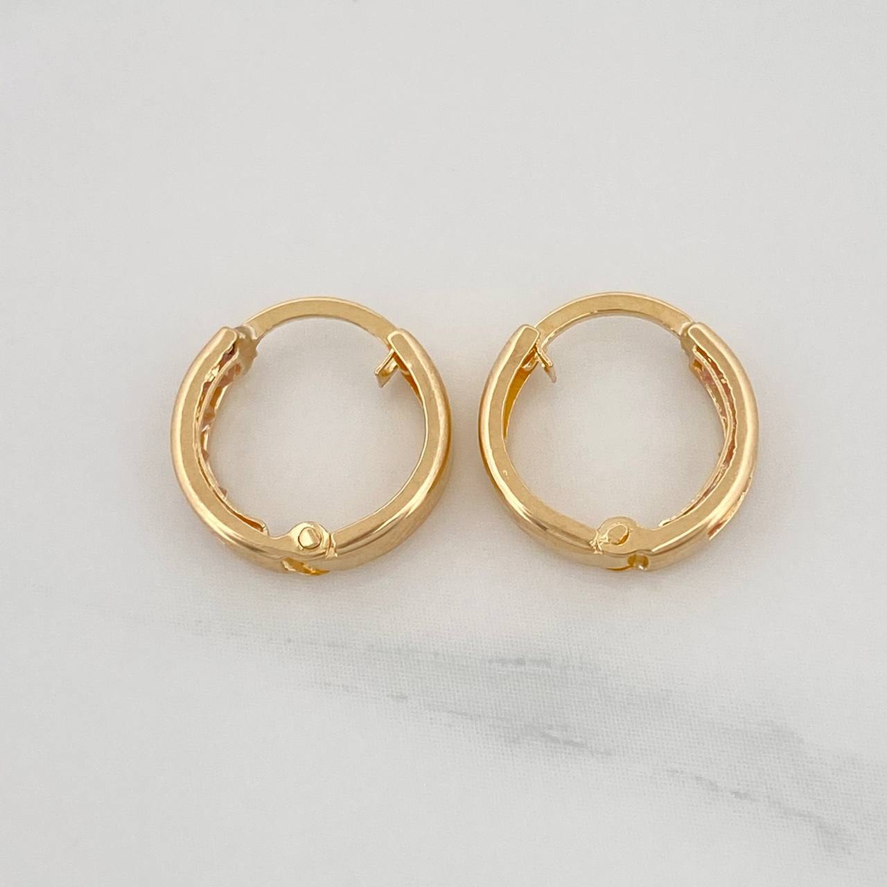 Candongas Carril 0.85 g / 1 cm Oro Amarillo 18K