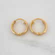 Candongas Carril 0.85 g / 1 cm Oro Amarillo 18K