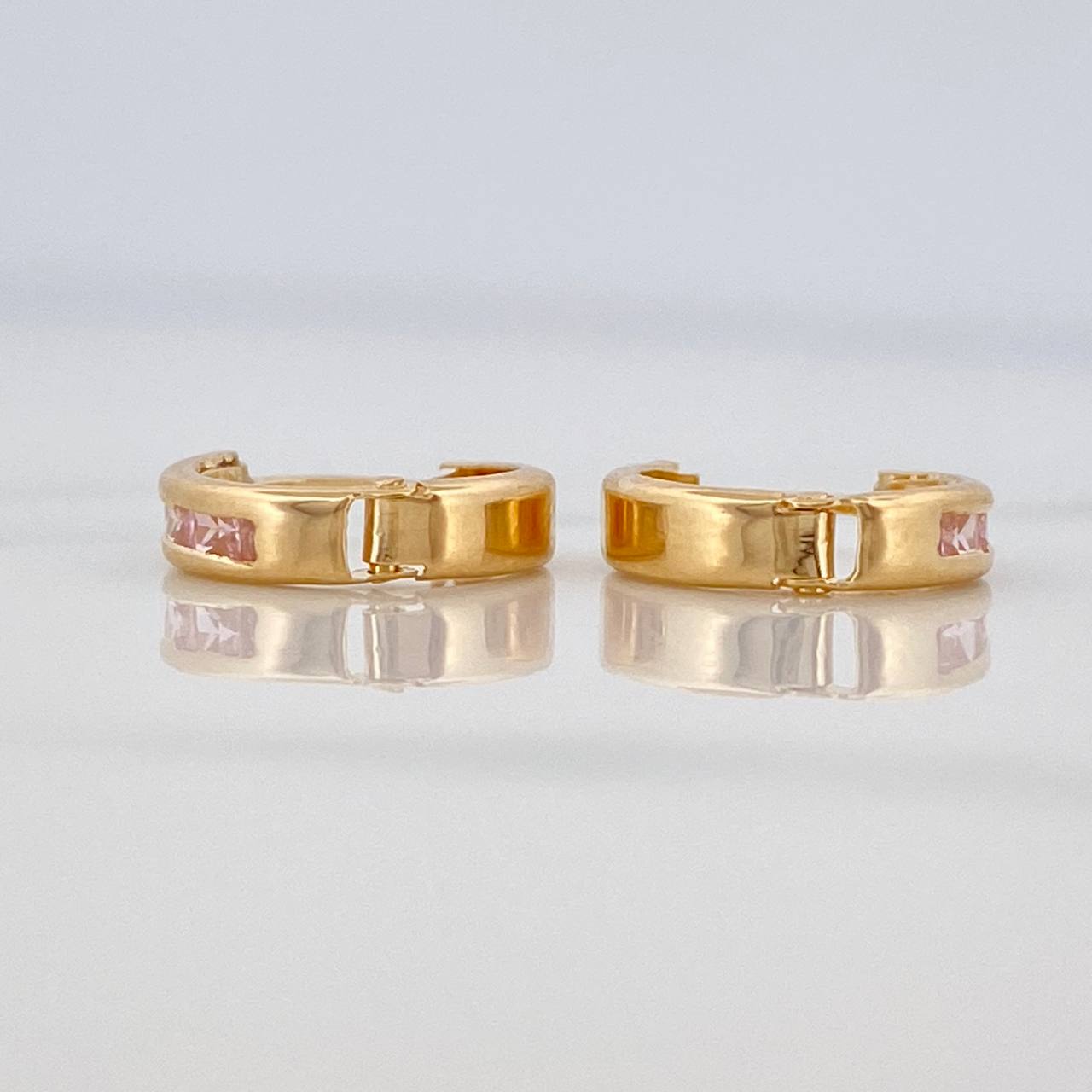 Candongas Carril 0.85 g / 1 cm Oro Amarillo 18K