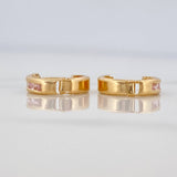 Candongas Carril 0.85 g / 1 cm Oro Amarillo 18K
