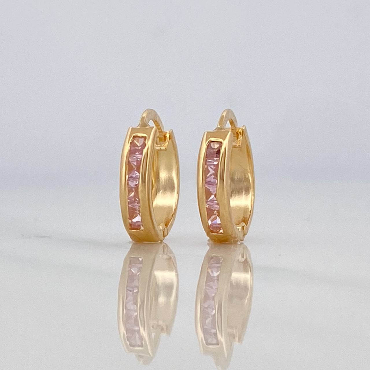 Candongas Carril 0.85 g / 1 cm Oro Amarillo 18K