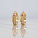 Candongas Carril 0.85 g / 1 cm Oro Amarillo 18K