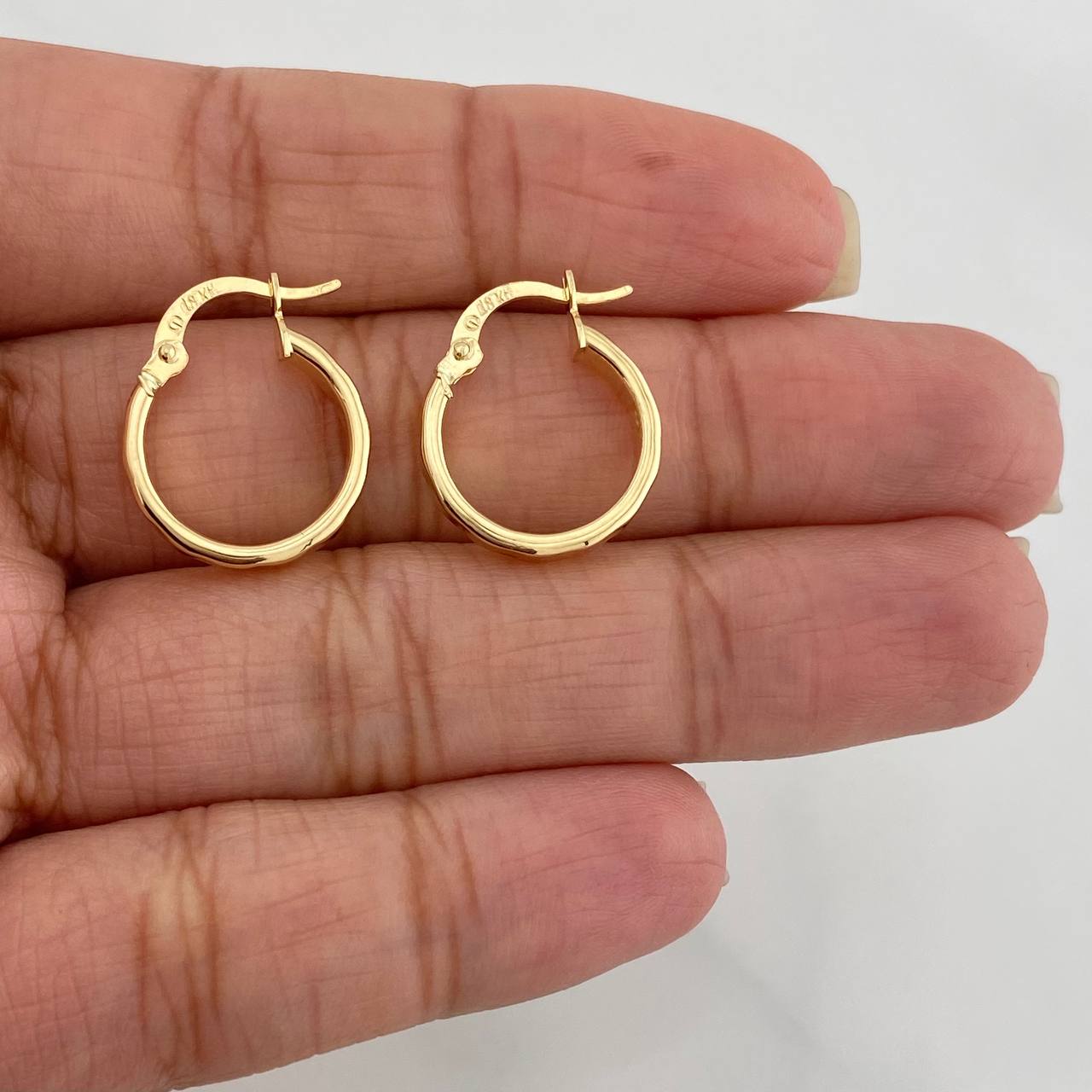 Candongas Somi 1.4 g / 1.8 cm Oro Amarillo 18K