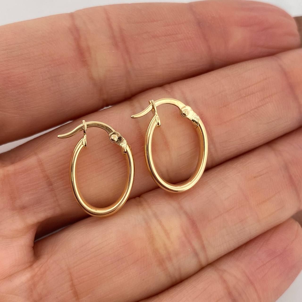 Candongas Juli Ovaladas 1.1 g / 1.7 cm Oro Amarillo 18K
