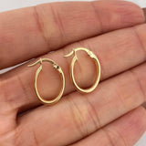 Candongas Juli Ovaladas 1.1 g / 1.7 cm Oro Amarillo 18K