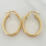 Candongas Tribal Ovaladas 2.6 g / 2.6 cm Oro Amarillo 18K