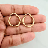 Candongas Mai 1.45gr / 2cm / Rayadas Oro Amarillo $