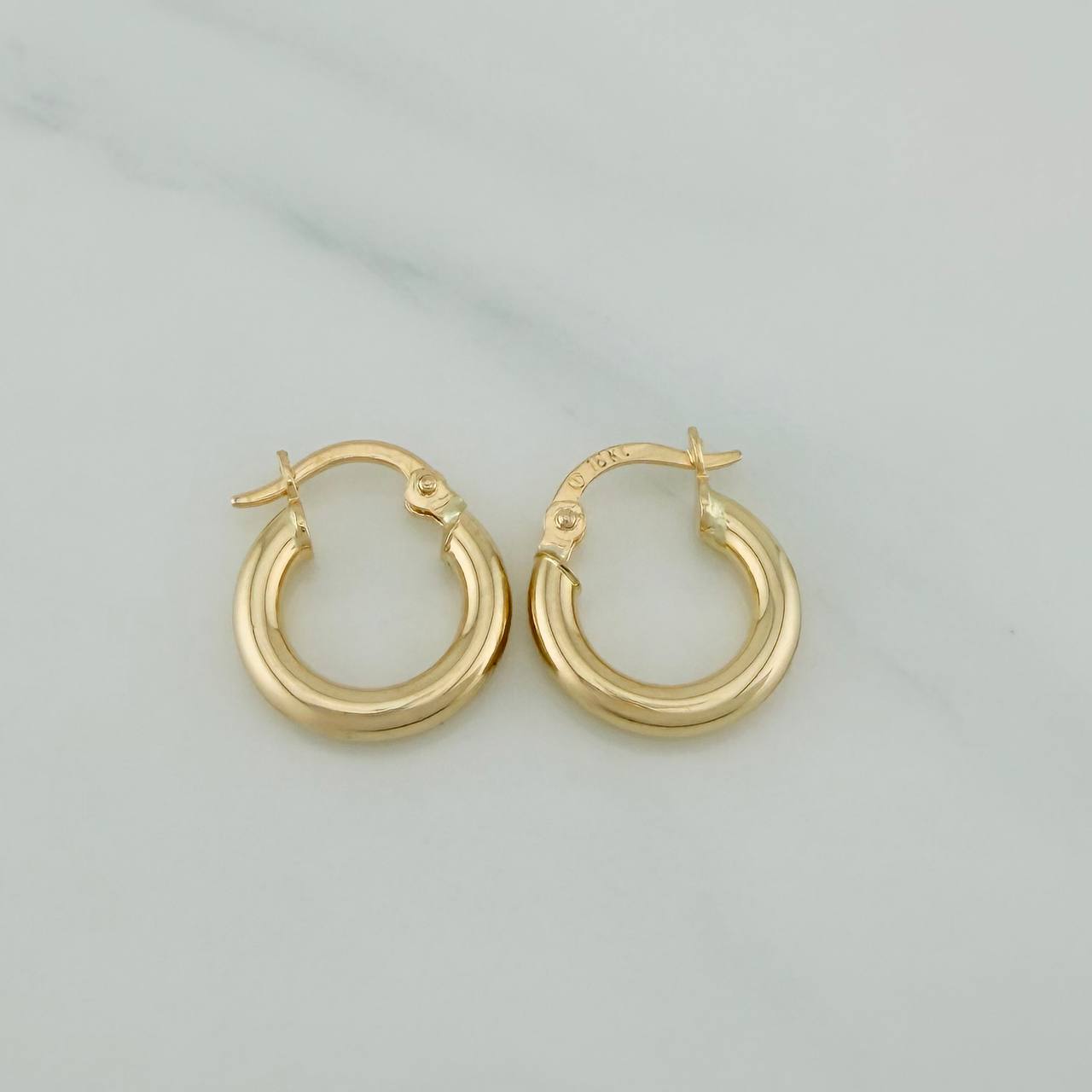 Candongas Jass 1.4gr / 1.5cm / Lisas Oro Amarillo $