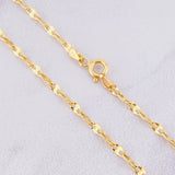 Cadena Crispeta 2.9g / 60cm / 2.2mm Oro Amarillo 18K