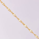 Cadena Crispeta 2.9g / 60cm / 2.7mm Oro Amarillo 18K