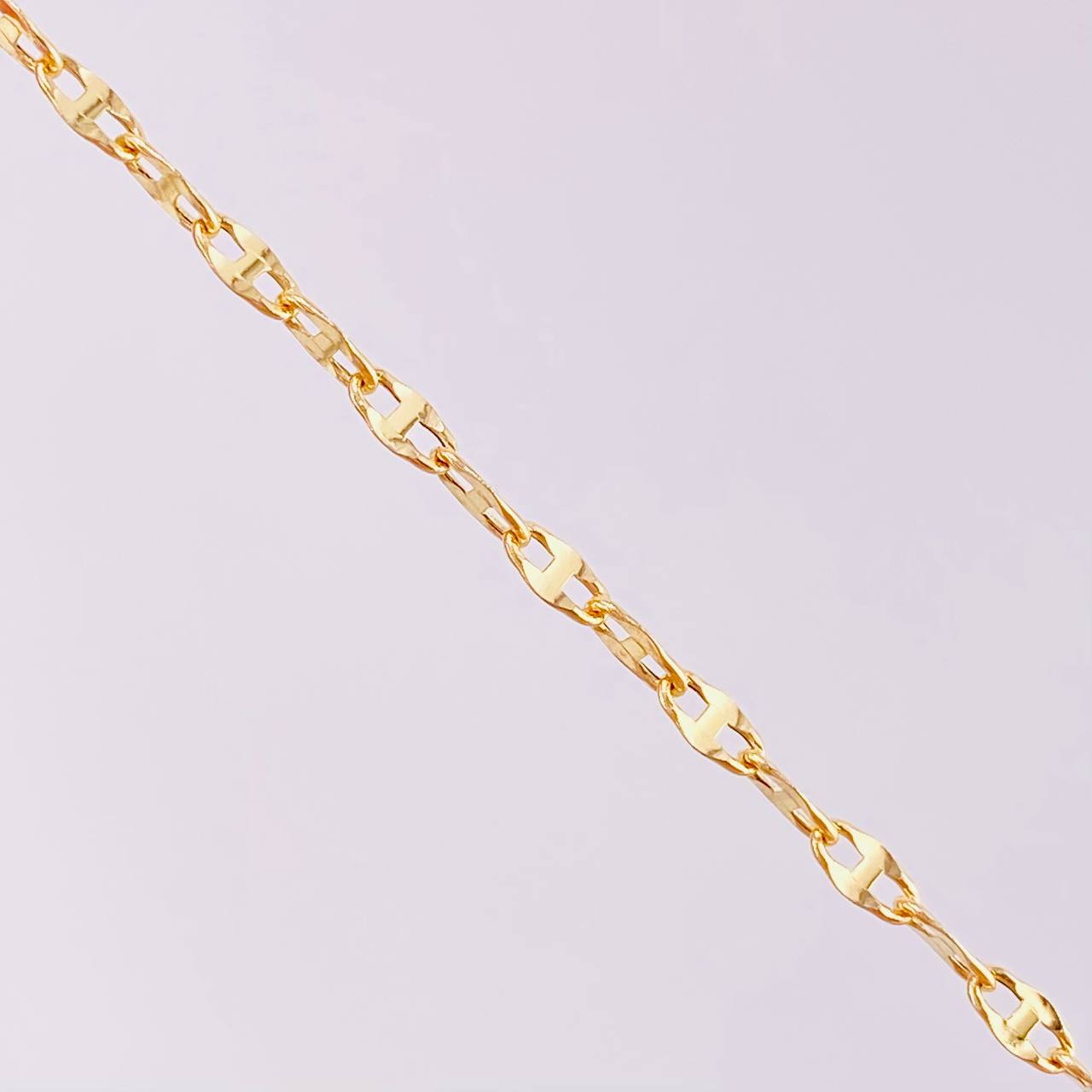 Cadena Crispeta 2.9g / 60cm / 2.7mm Oro Amarillo 18K