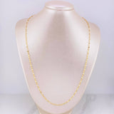 Cadena Crispeta 2.9g / 60cm / 2.7mm Oro Amarillo 18K