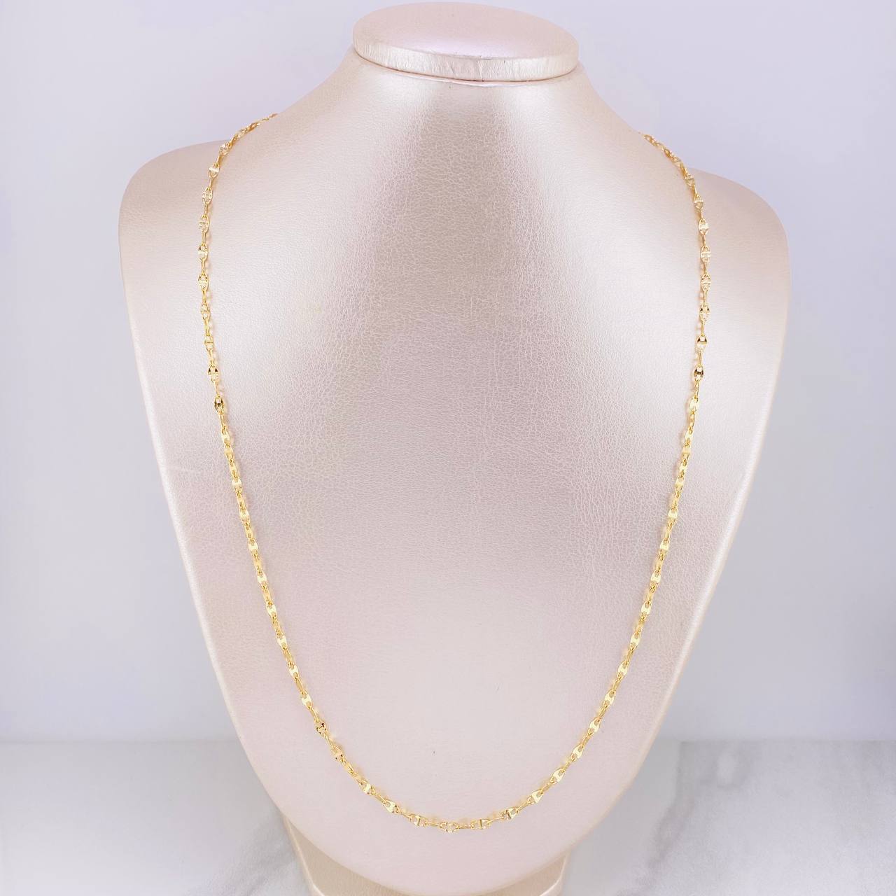 Cadena Crispeta 2.9g / 60cm / 2.7mm Oro Amarillo 18K