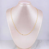 Cadena Crispeta 2.45g / 50cm / 2.7mm Oro Amarillo 18K