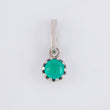 Dije Cruz Florencial 45pts Esmeraldas 8pts Diamantes 2gr / 3cm / Oro Amarillo 18K