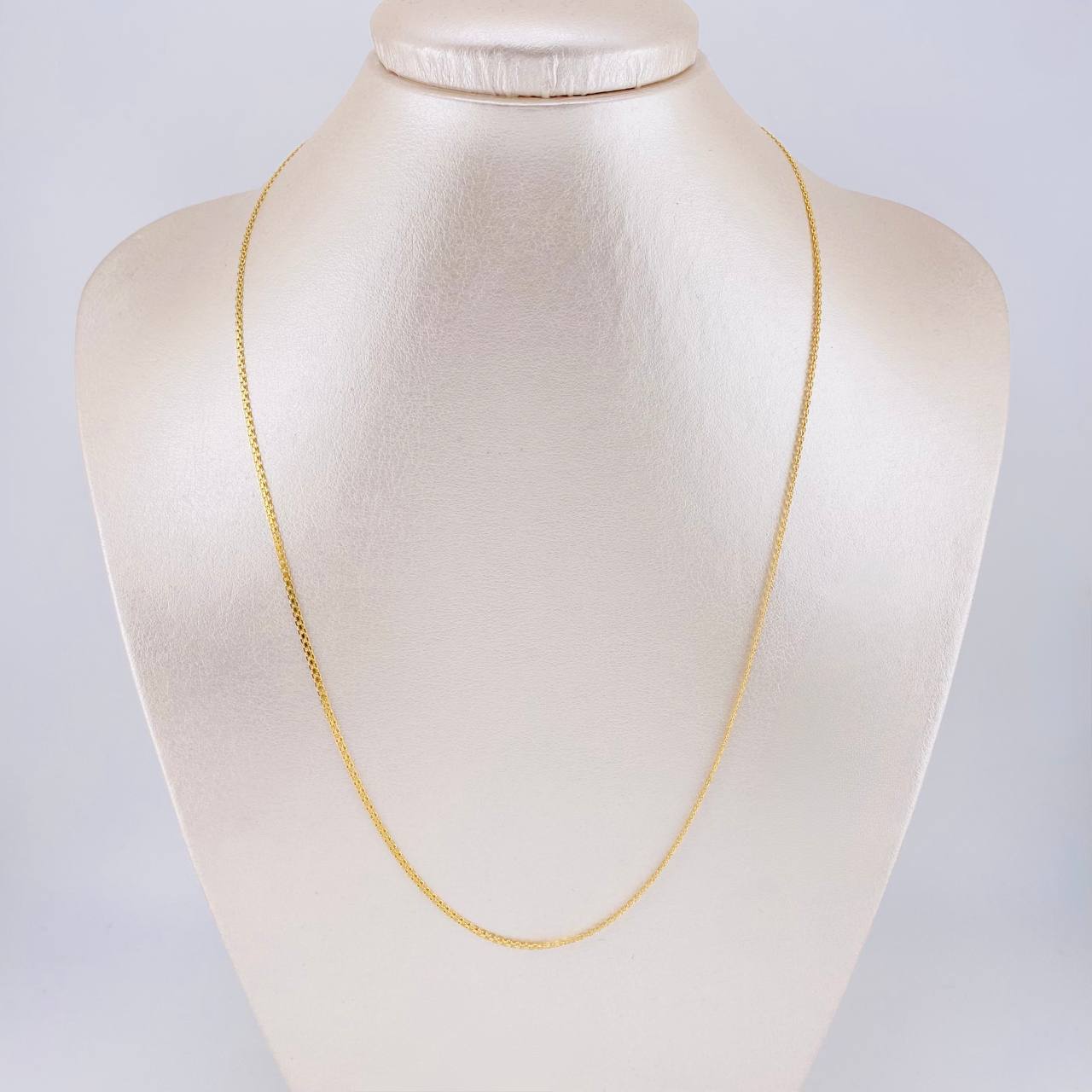 Cadena China 2.45g / 50cm / 1.5mm Oro Amarillo 18K