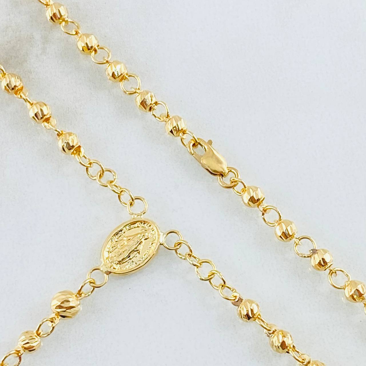 Rosario Virgen Milagrosa 10.65gr / 50cm / Oro Amarillo 18K