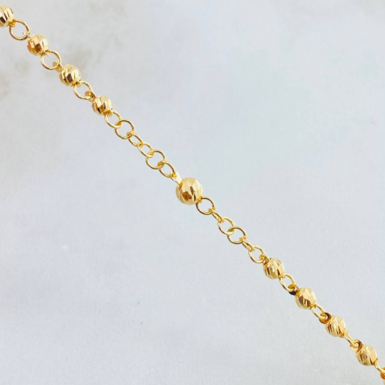 Rosario Virgen Milagrosa 10.65gr / 50cm / Oro Amarillo 18K