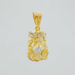 Dije Rostro cristo 3.5g / 3cm Dos Oros Amarillo Blanco 18K