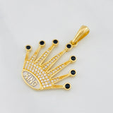 Dije Corona king 4.5g / 3.5cm Oro Amarillo 18K