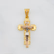 Dije Cruz cristo milagroso 3.8g / 4cm Tres Oros 18K