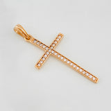 Dije Cruz 0.95g / 3.3cm Oro Rosa 18K