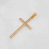 Dije Cruz 0.95g / 3.3cm Oro Rosa 18K