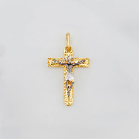 Dije Cruz cristo 1.7g / 2.7cm Tres Oros 18K